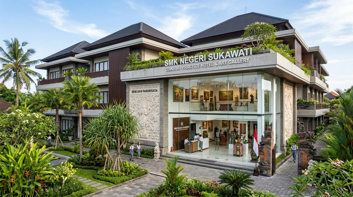 Dokumentasi proyek Pembangunan Gedung Hotel dan Art Shop SMK N 2 Sukawati